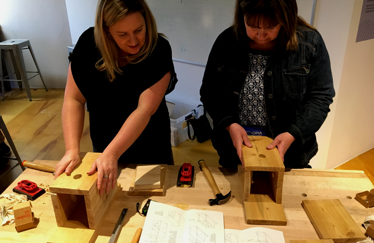 Birdhouse workshop photo