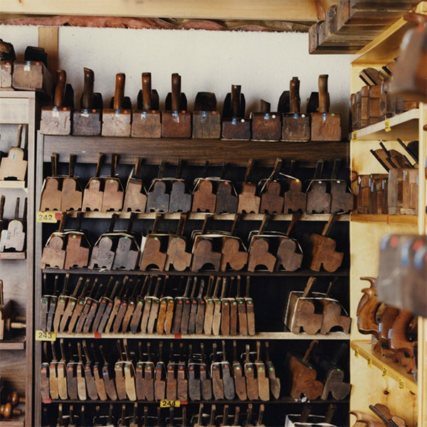 Some of the vast collection of hand planes held at the Maclachlan Woodworking Museum.   The collection is now housed in a new climate controlled storage area. 